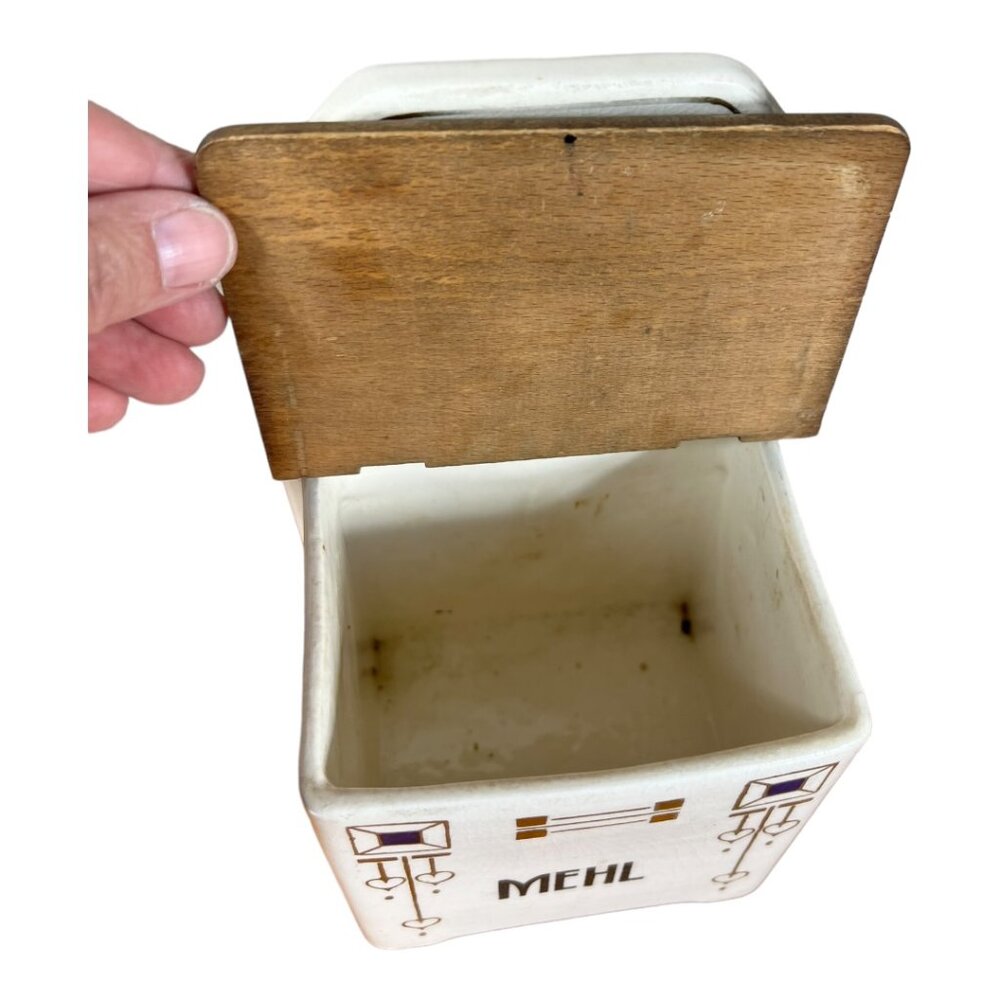 German Flour Container Antique - Picture 2 of 7